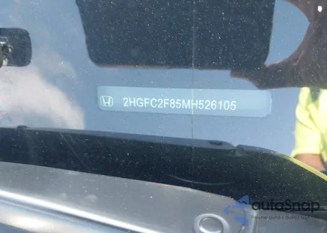 2021 Honda Civic Sport из США, поврежденный, VIN 2HGFC2F85MH526105